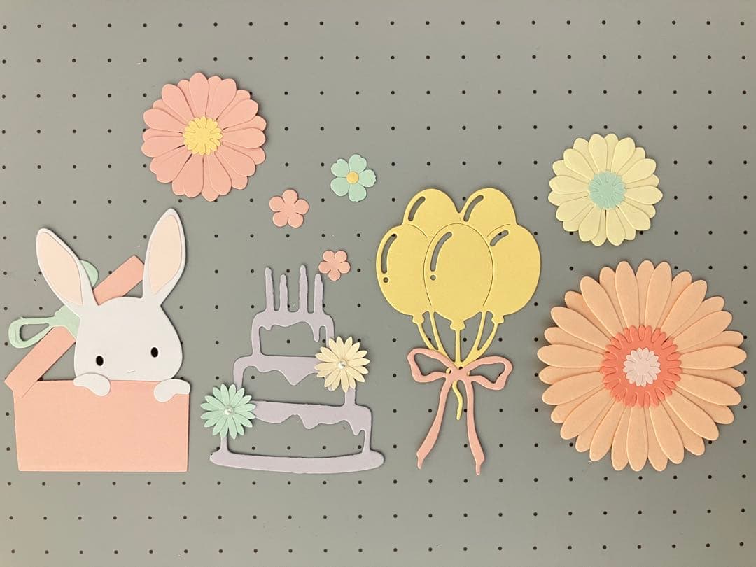 me_san  うさぎ　Photoフレーム　happy birthday