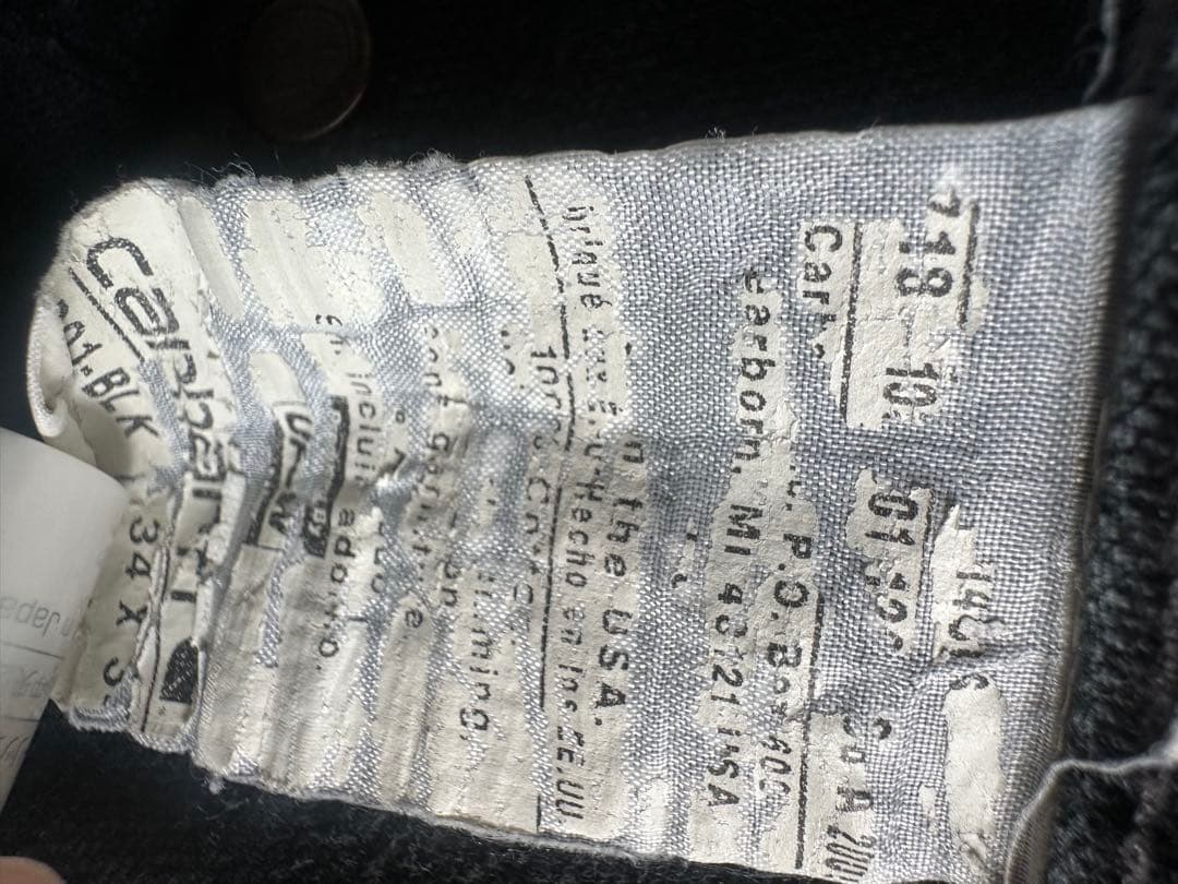 た*ま様 【USA製】雰囲気◎カーハート　ダブルニー　B01 ブラック