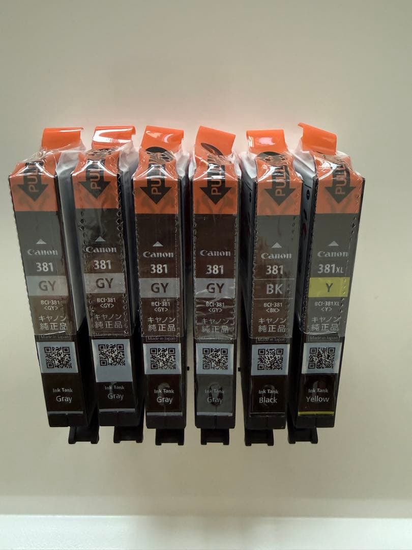 Canon純正インク 未開封6本 期限2027 BCI-380XL大容量3本