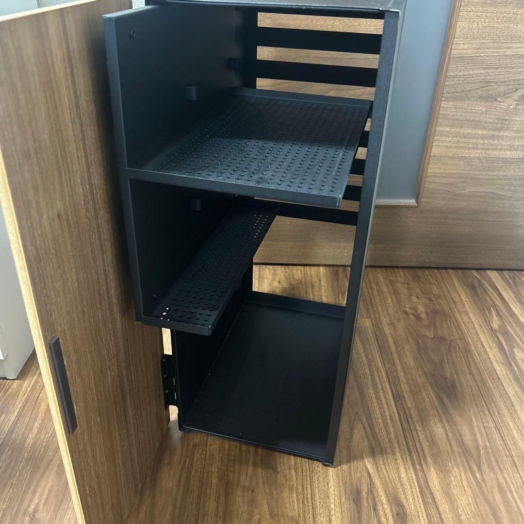 山崎実業 ゲーム機 収納ラック Tower ブラック