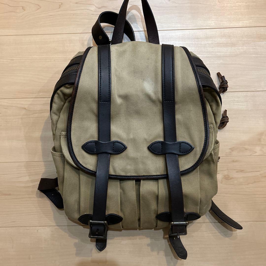 FILSON タン コットンツイル　レザー フィルソン　リュック
