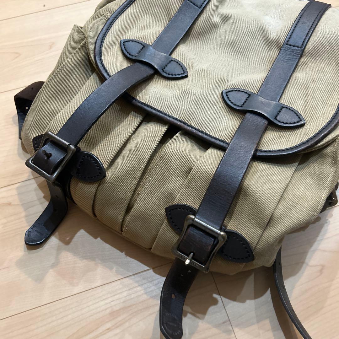 FILSON タン コットンツイル　レザー フィルソン　リュック