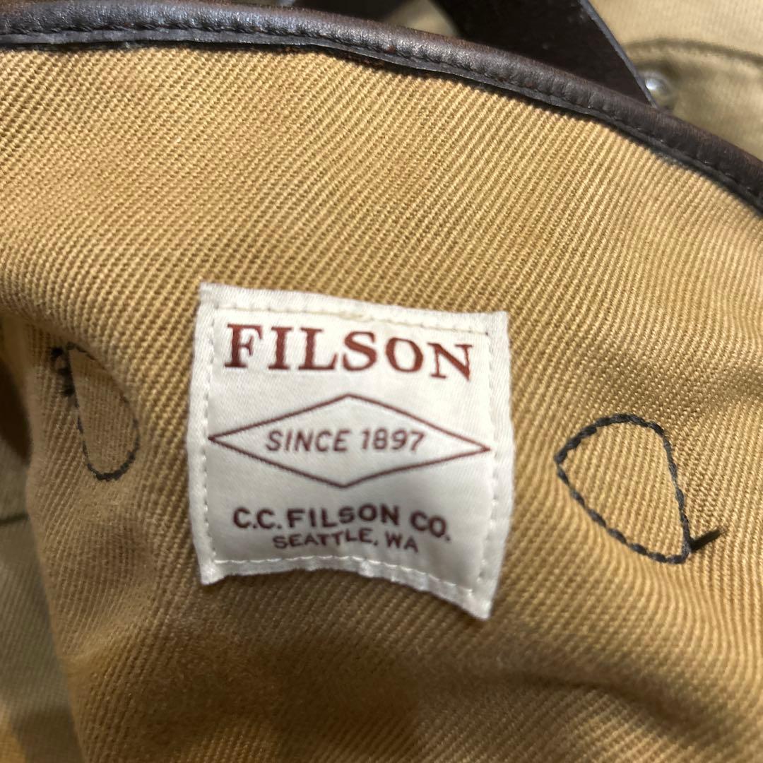 FILSON タン コットンツイル　レザー フィルソン　リュック