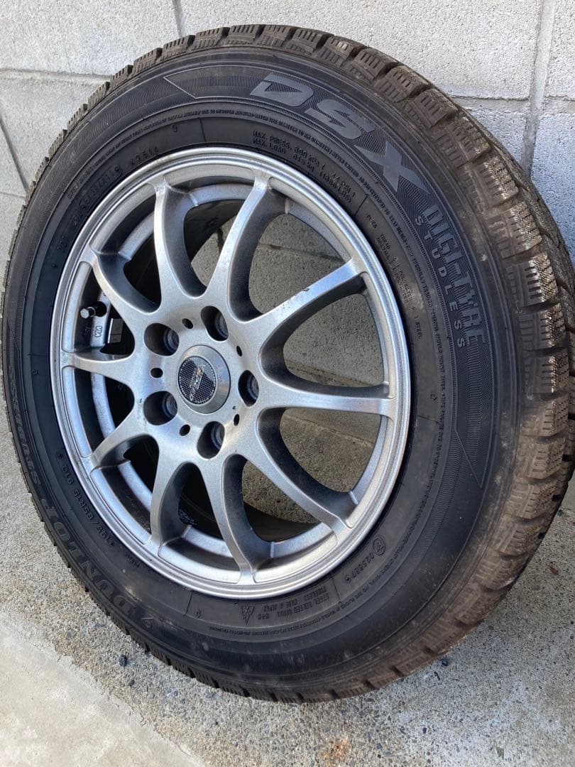 DUNLOP 195/65R15 スタッドレスタイヤ・ホイールセット 15インチ