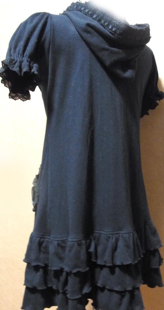 ハートポケットのダブルジップパーカーワンピ ベイビーザスターズシャインブライト