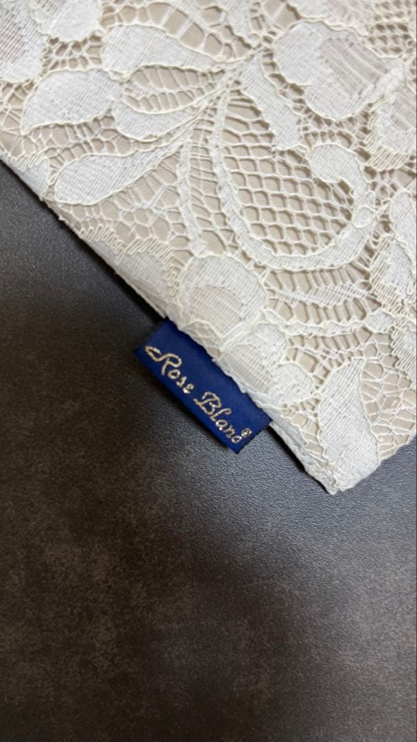 ロング アームカバー (メッシュ) レース接触冷感生地 【Rose Blanc】