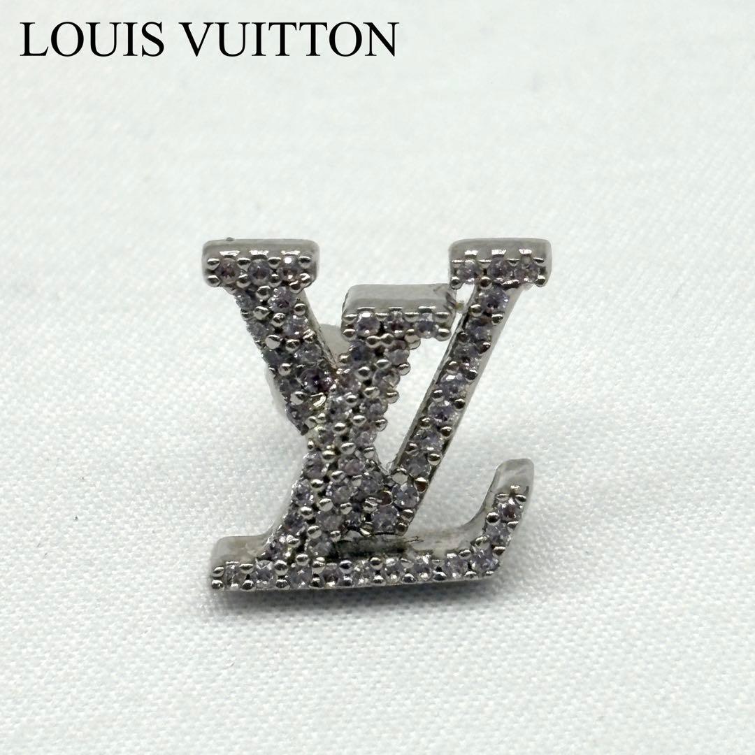 LOUIS VUITTON LV アイコニック ピアス ストーン ロゴ 片耳