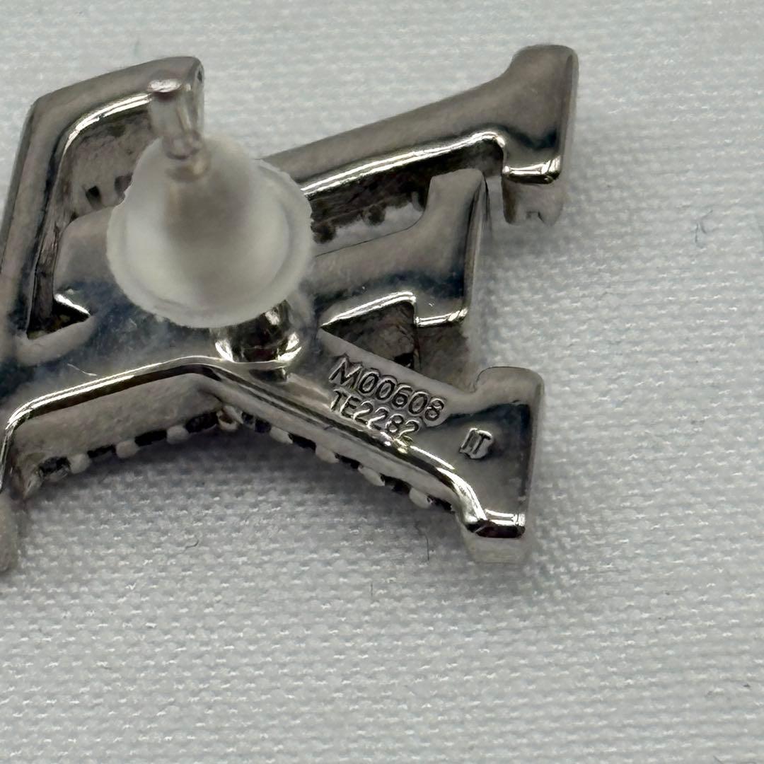 LOUIS VUITTON LV アイコニック ピアス ストーン ロゴ 片耳