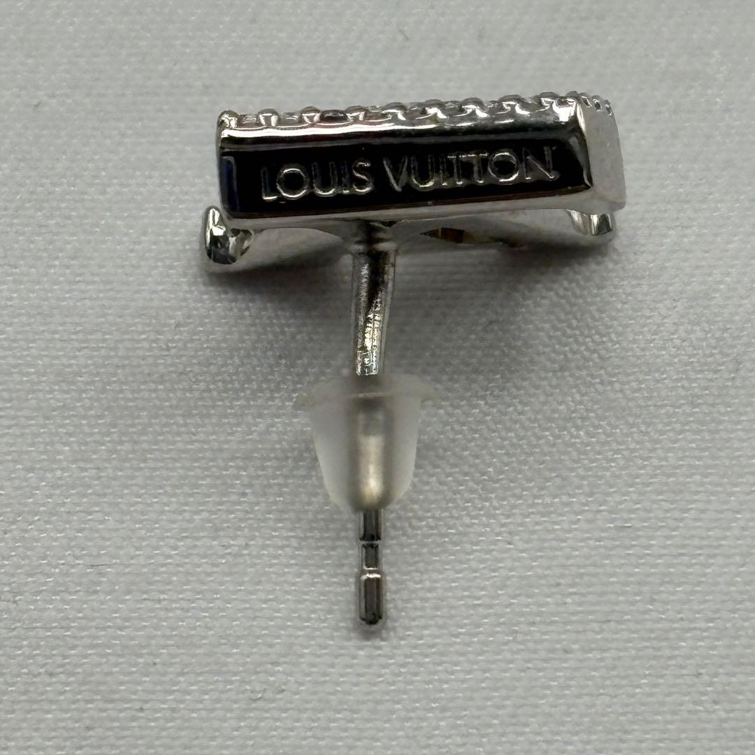 LOUIS VUITTON LV アイコニック ピアス ストーン ロゴ 片耳