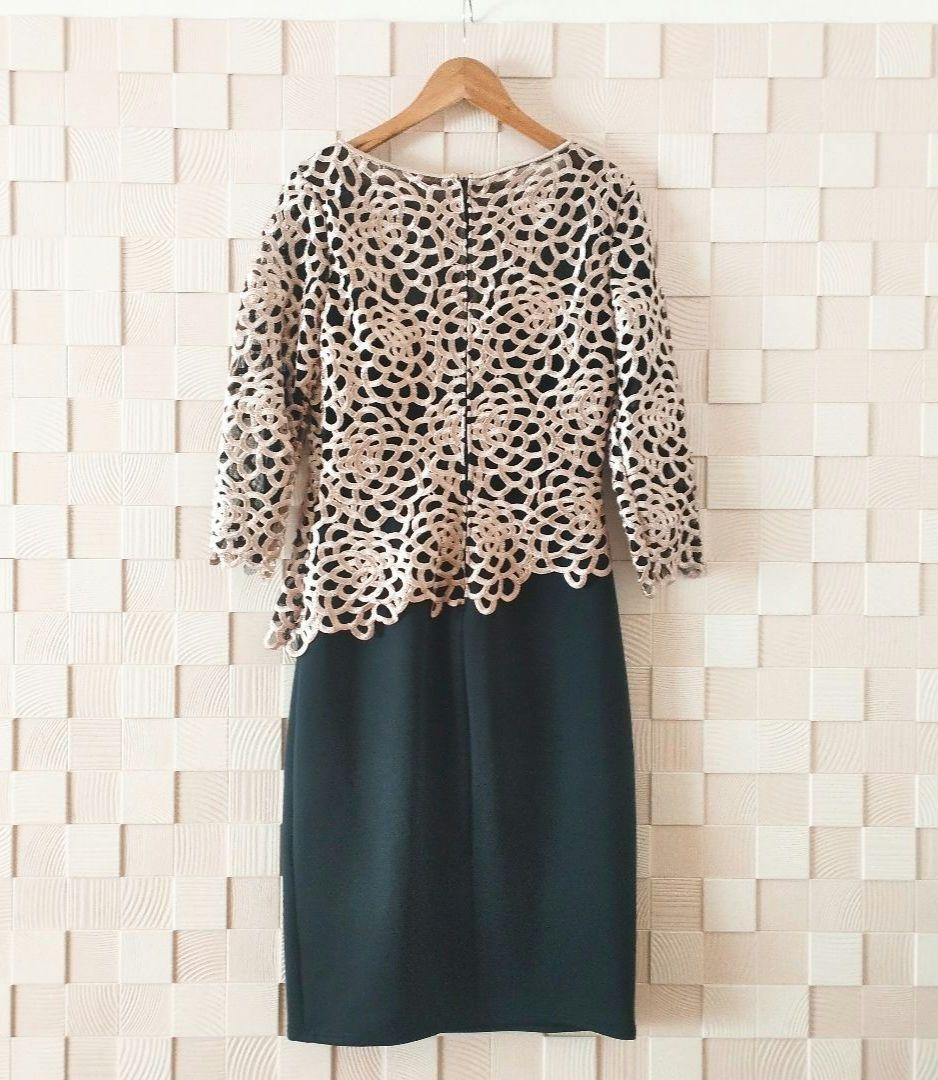 【TADASHI SHOJI】タダシショージ 刺繍 ワンピース ドレス M 美品