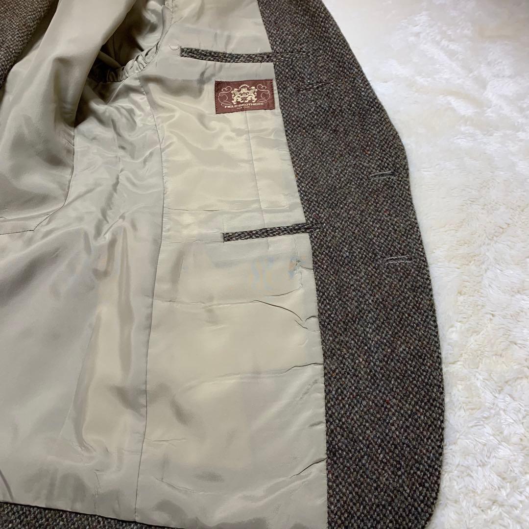 ハリスツイード テーラードジャケット ウール100% HarrisTweed