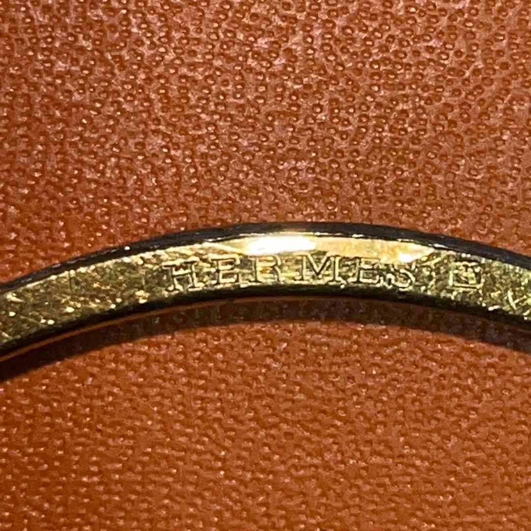 HERMES　エルメス　ケリー　バングル　ゴールド　金　黒　ブレスレット