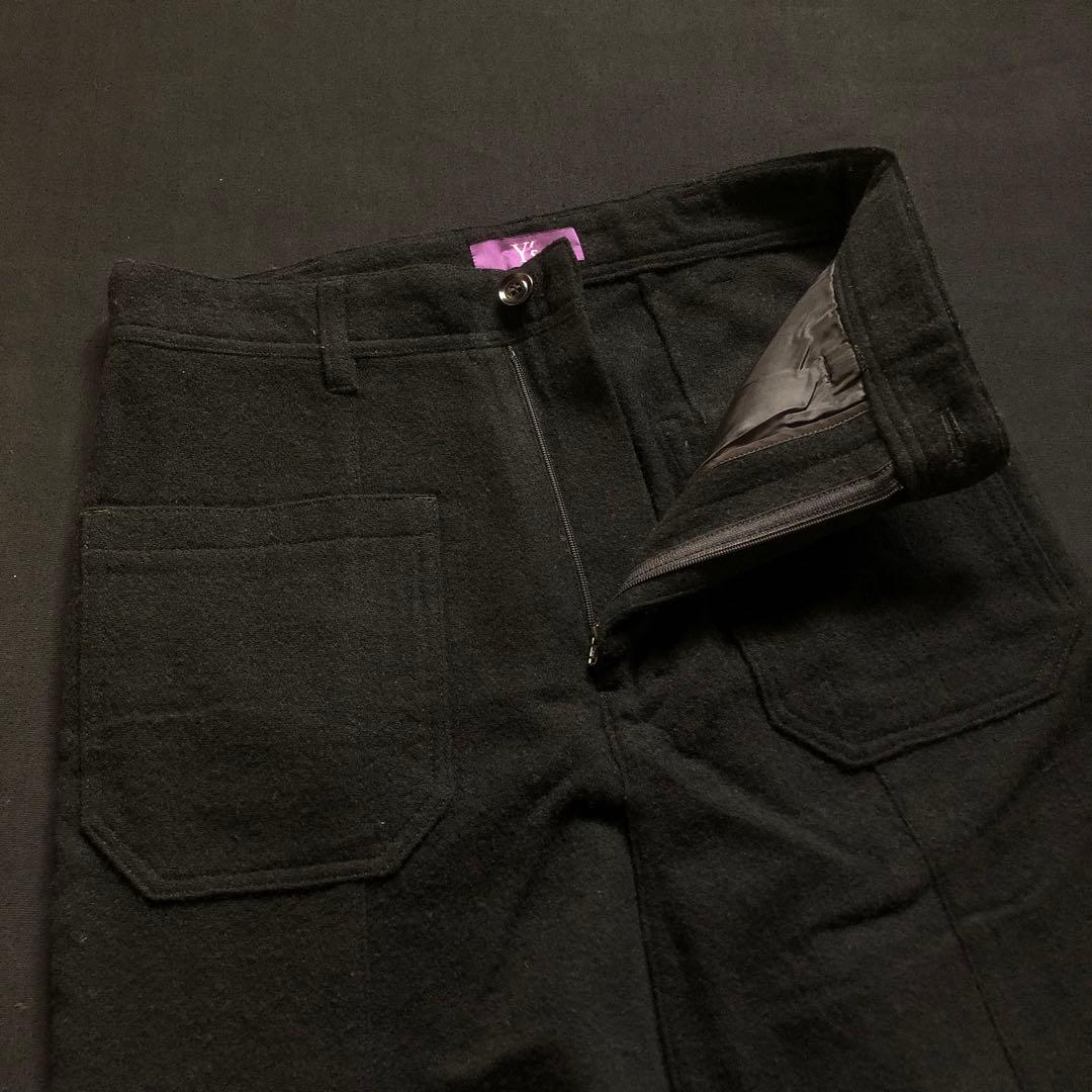 Y's PINK ウール サルエル パンツ ワイズ ピンク ヨウジヤマモト 黒