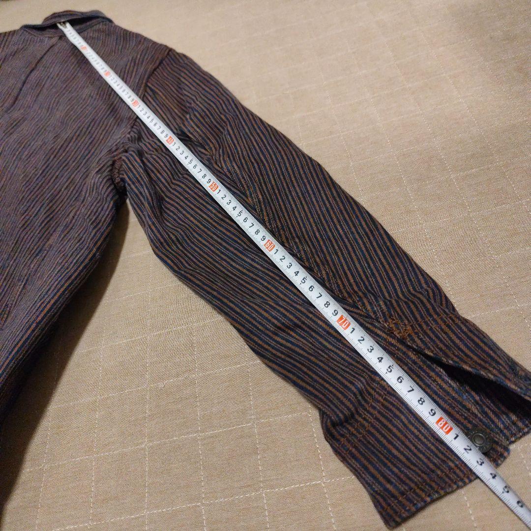 m*a様 STUDIO D’ARTISAN ストライプカバーオール サイズ40