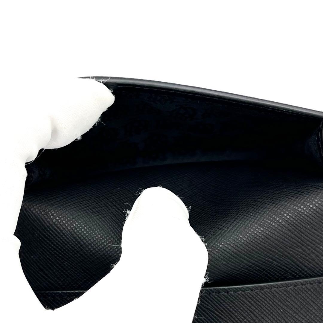 【未使用品級】ダンヒル　名刺入れ　カードケース　レザー　本革　ブラック