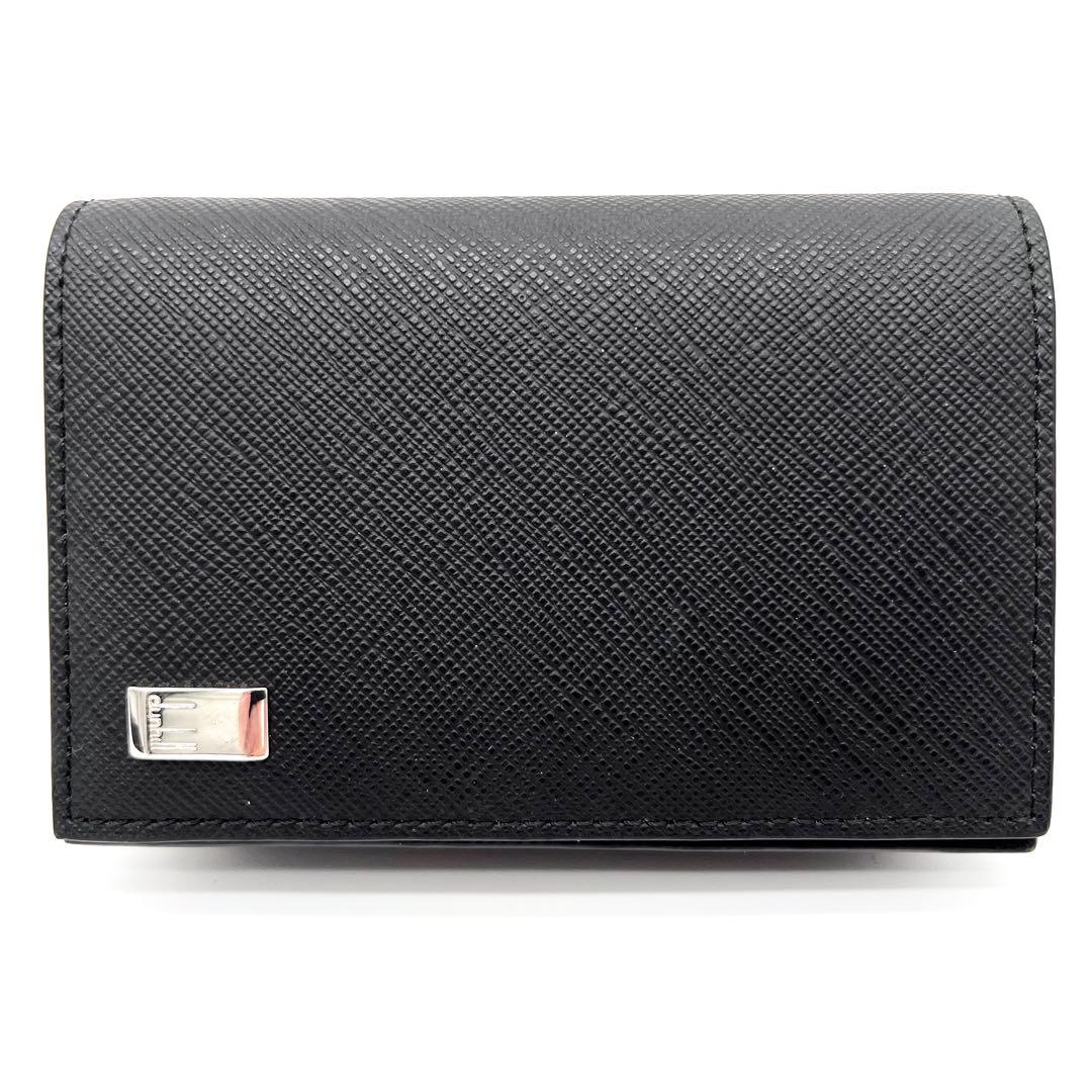 【未使用品級】ダンヒル　名刺入れ　カードケース　レザー　本革　ブラック