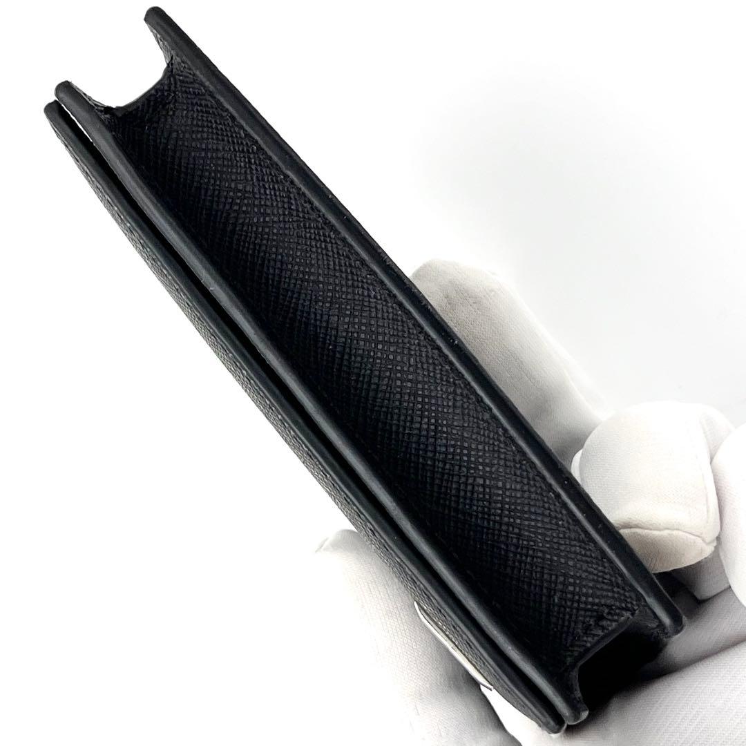 【未使用品級】ダンヒル　名刺入れ　カードケース　レザー　本革　ブラック