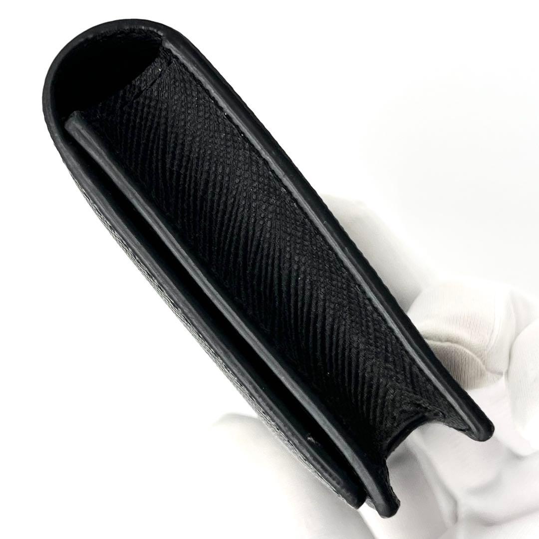 【未使用品級】ダンヒル　名刺入れ　カードケース　レザー　本革　ブラック