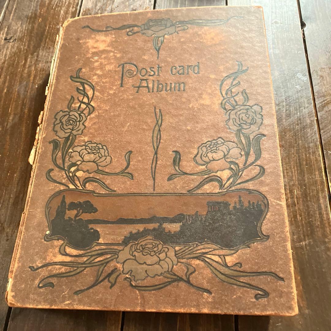 イギリスアンティークポストカードアルバム　薔薇好きさんへ　フランスアンティーク
