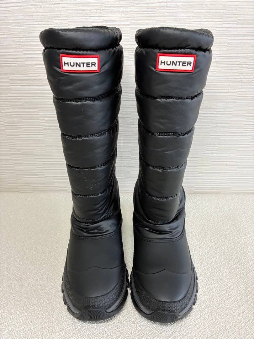 【美品】HUNTER インサレーテッド スノーブーツ トール ブラック