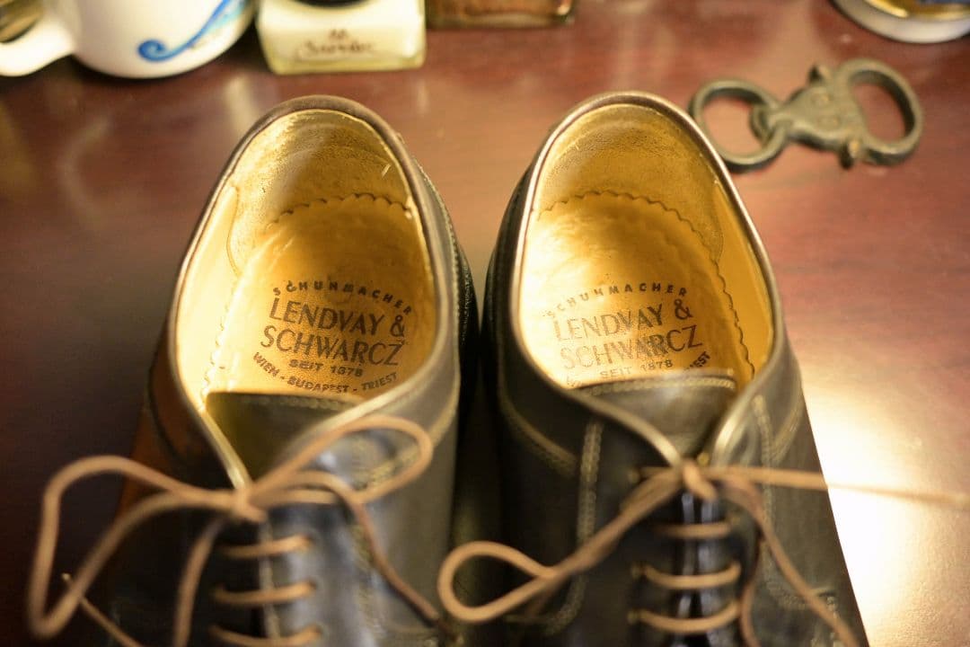 靴 LENDVAY & SCHWARCZ Apron Front Derby 2