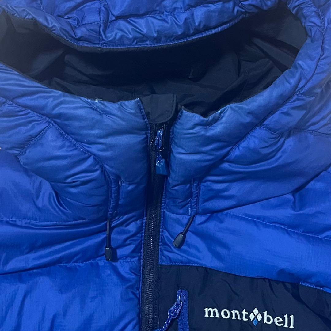 mont-bell コロラドパーカー フード付きダウンジャケット 青