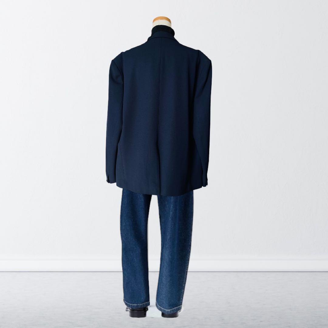 メンズ DRIES VAN NOTEN 紺 ジャケット XL ネイビー ウール