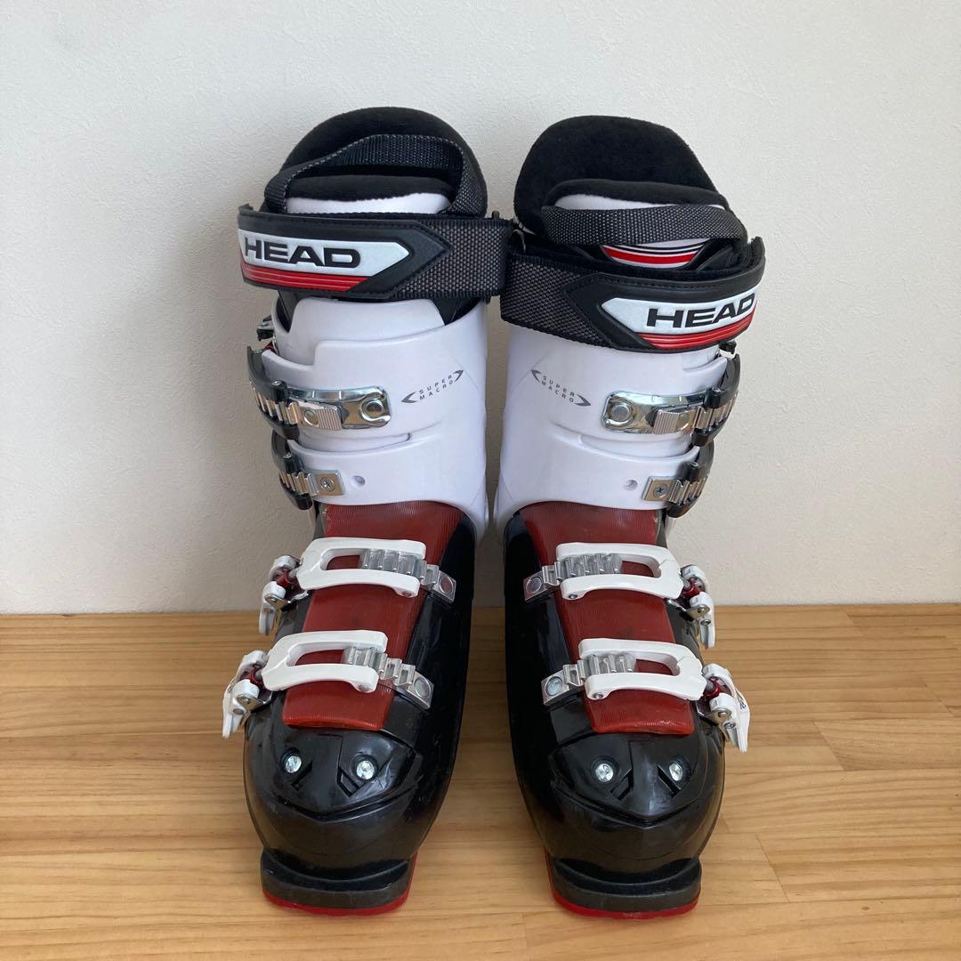 ヘッド　スキー靴　25.0-25.5cm ブーツ 男性用 黒/白/赤