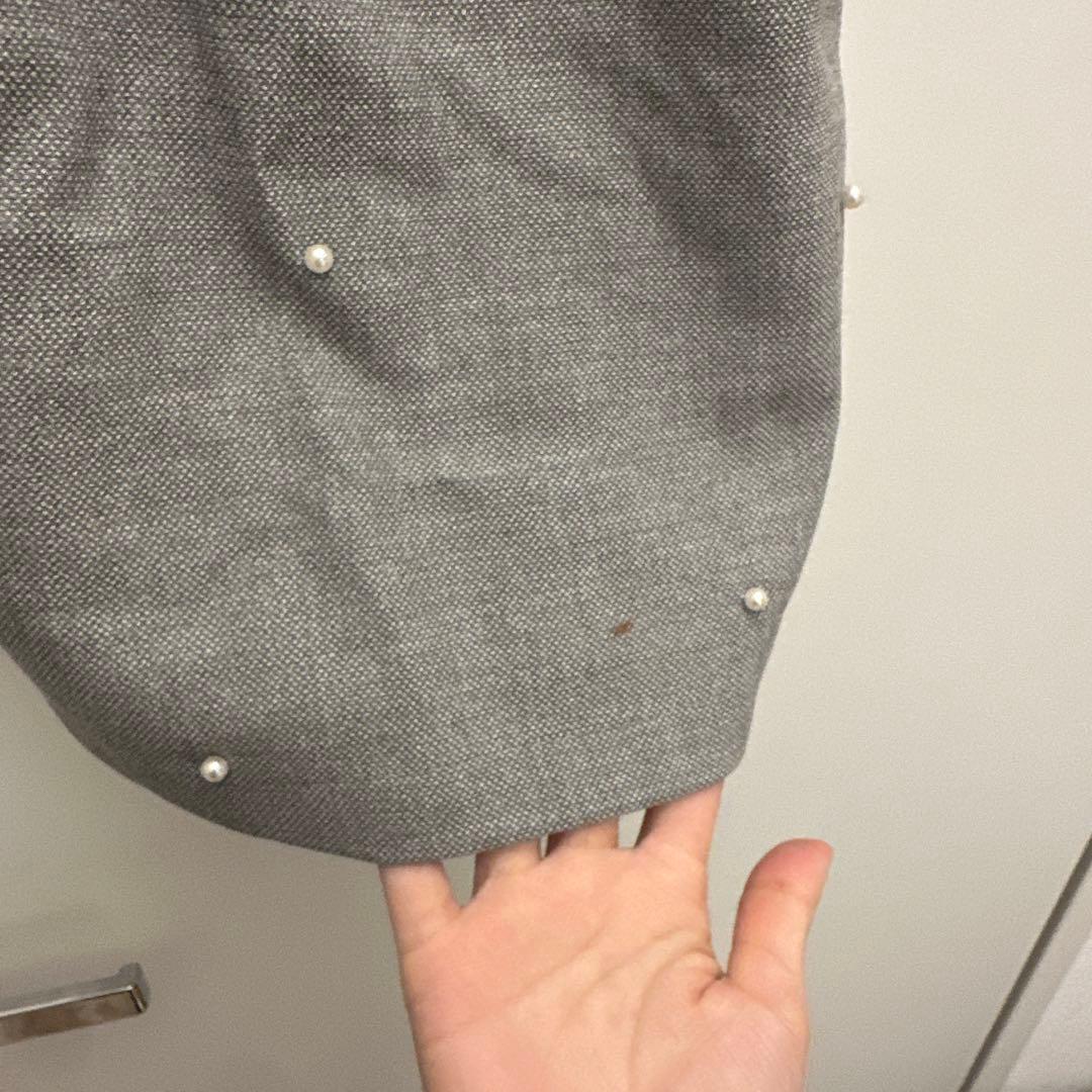 ROBE de FLEURS グレー XS タイトドレス