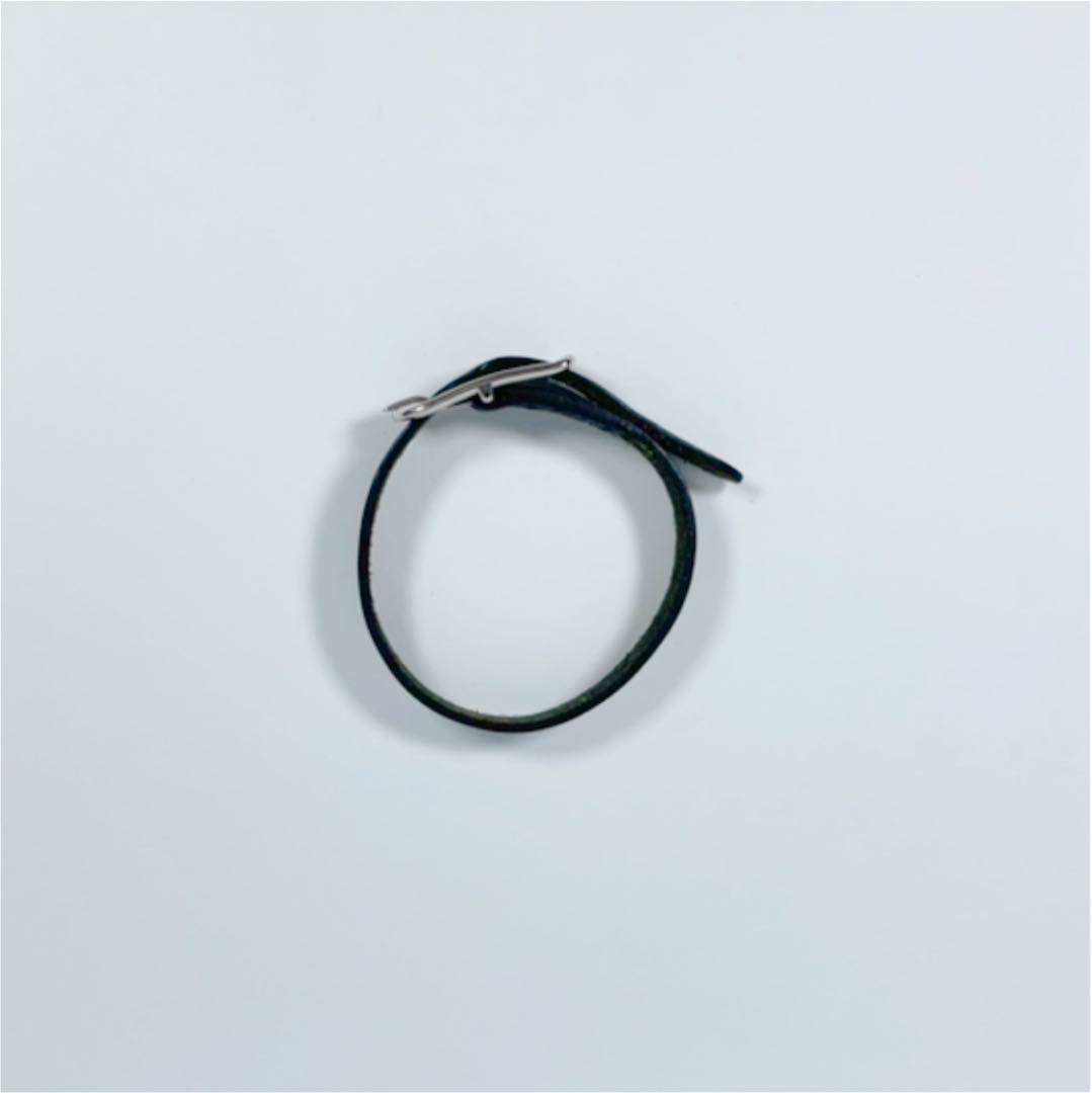 HERMES ブレスレット　バングル　革