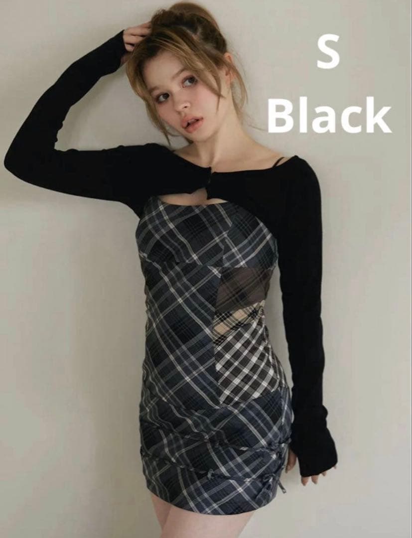 ワンピース andmary Aine set mini dress Black