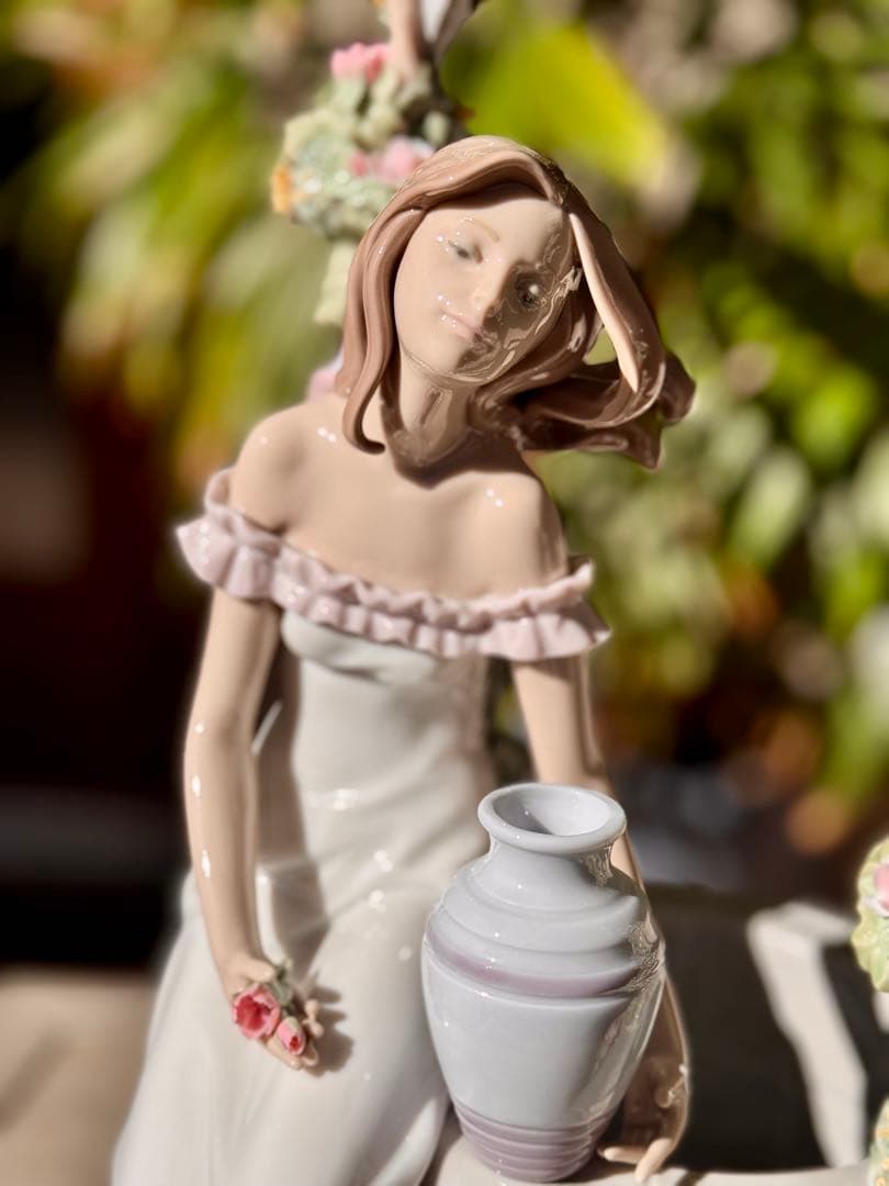 【51.5万円】リヤドロLLADRO 「陽だまりの中で」綺麗！