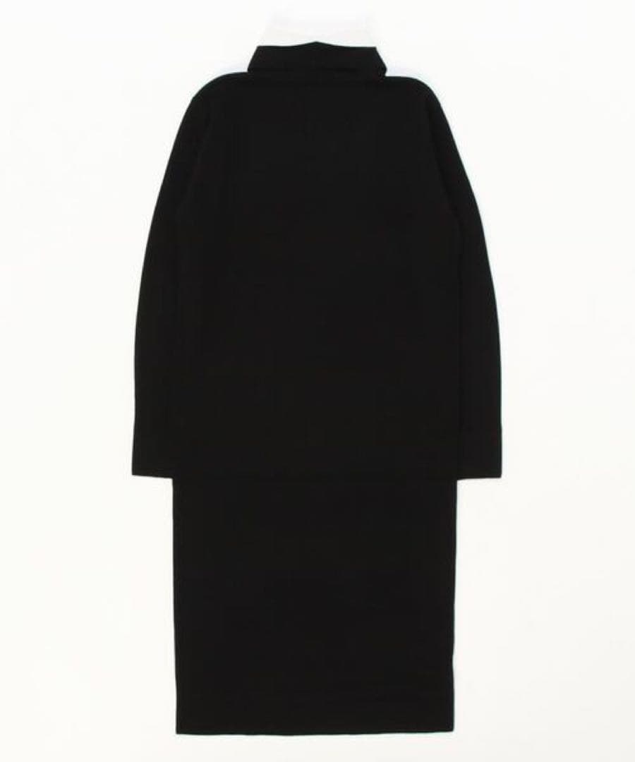 ROOM NO.8 BLACK / ニードル バイカラー カフス ドレス