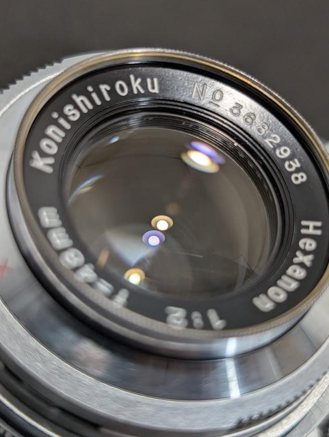 【外観美品・ 完動品】KONICA Ⅲ 48mm F/2 フィルムカメラ