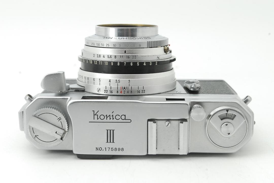 【外観美品・ 完動品】KONICA Ⅲ 48mm F/2 フィルムカメラ