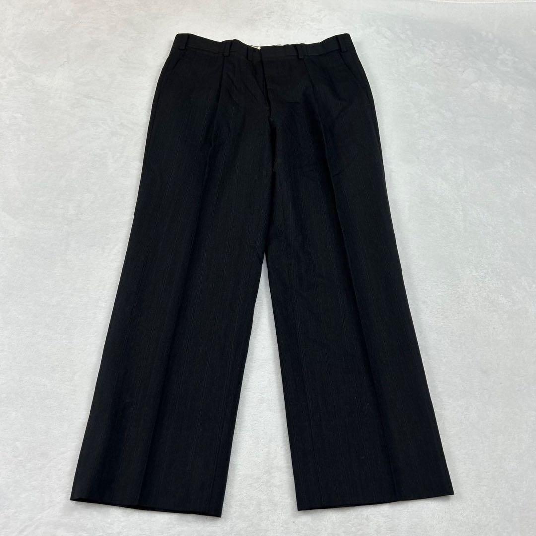 I238 M バーバリー モヘヤ混 シングル スーツ上下 ダークグレー メンズ