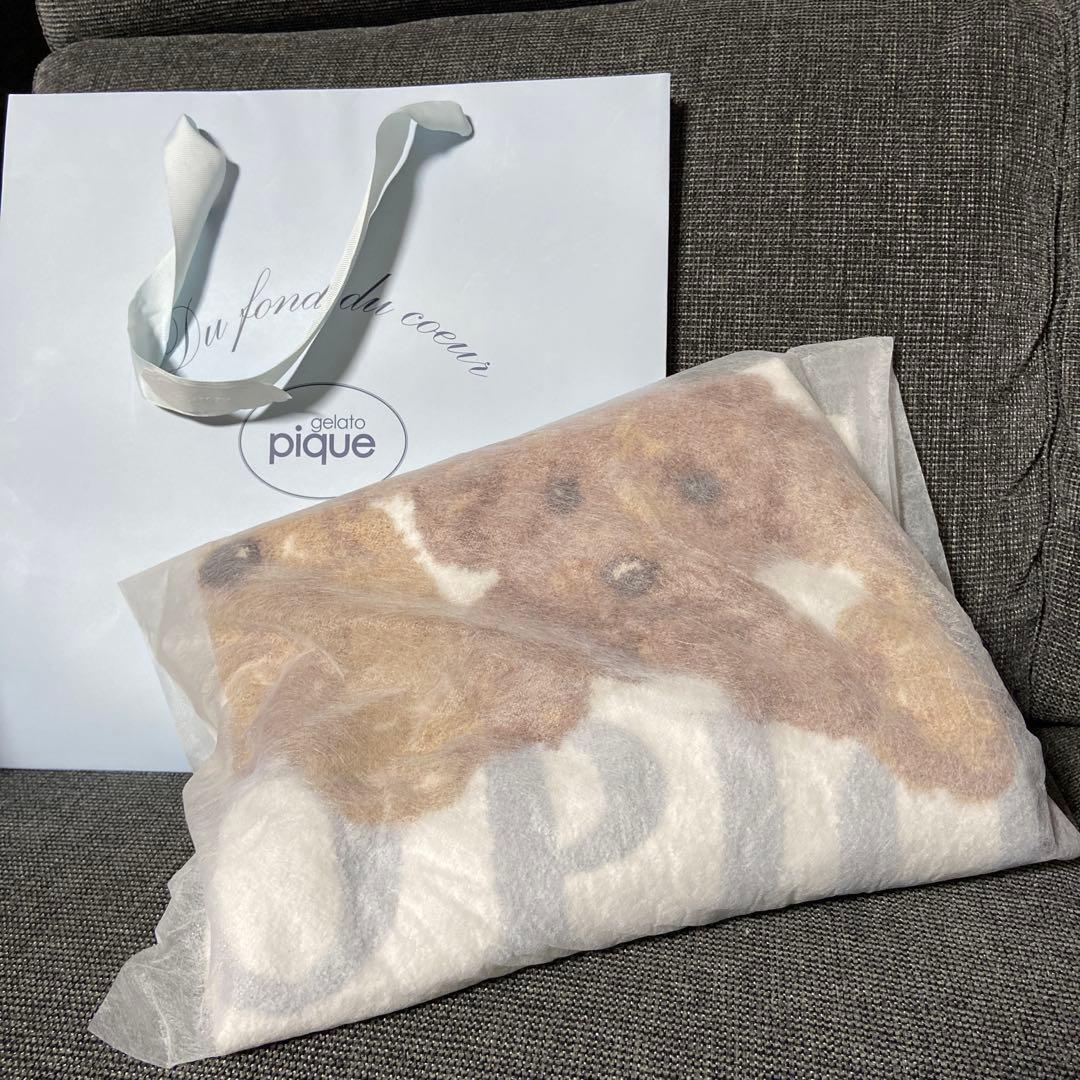 ジェラートピケ　ジェラピケ　トイプードル　ブランケット　袋付き　かわいい　犬