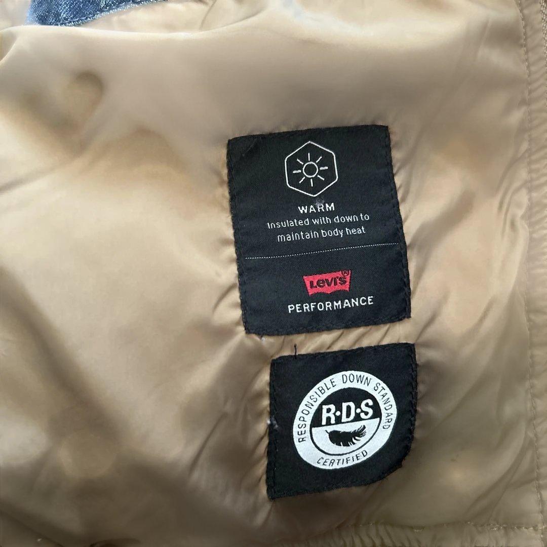★超美品★Levi's リーバイス スーパーデニムダウンベスト　Ｌ
