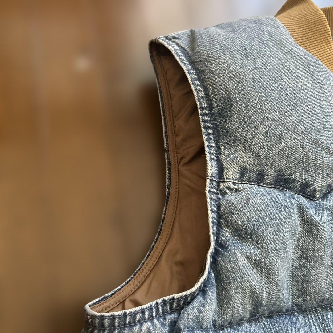 ★超美品★Levi's リーバイス スーパーデニムダウンベスト　Ｌ