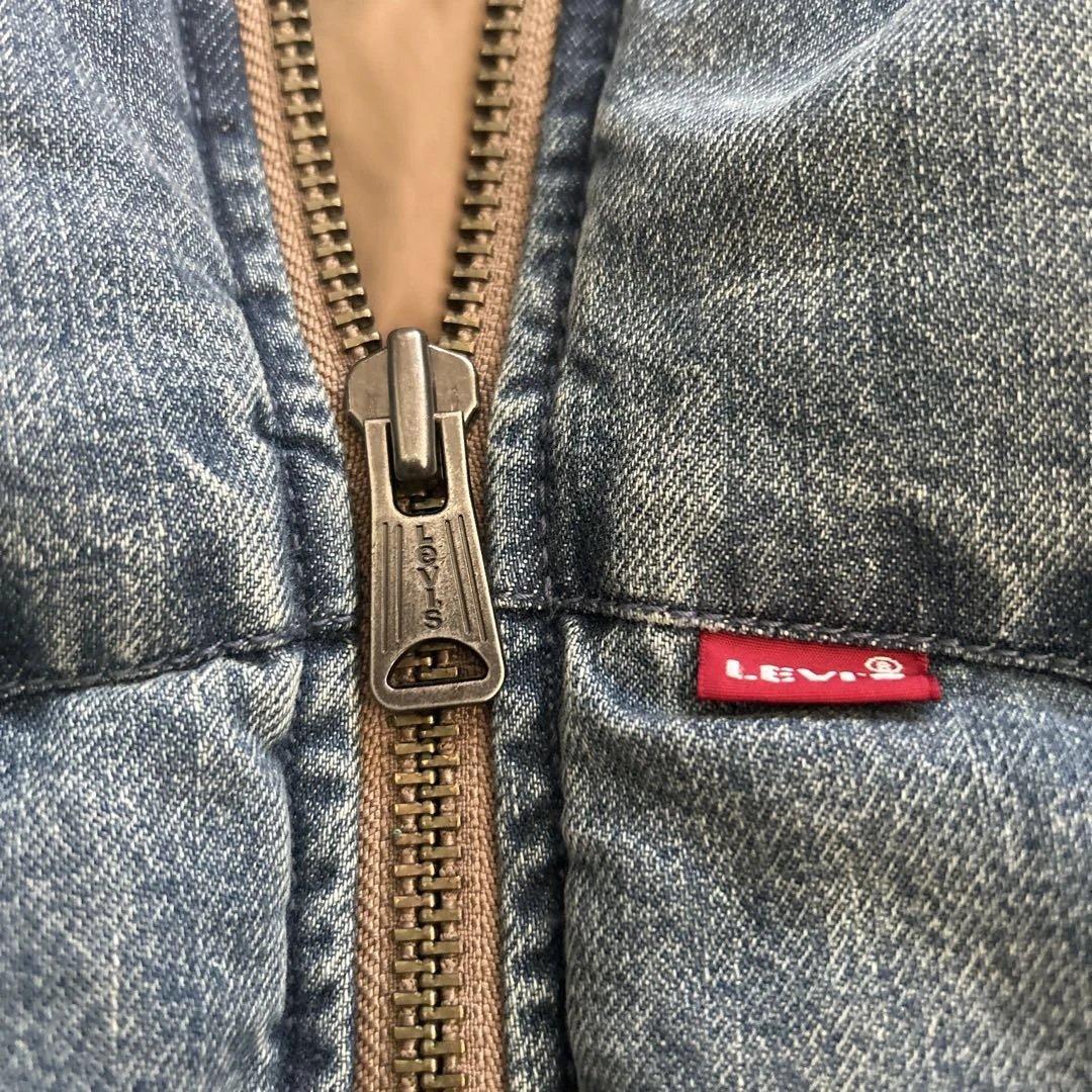 ★超美品★Levi's リーバイス スーパーデニムダウンベスト　Ｌ