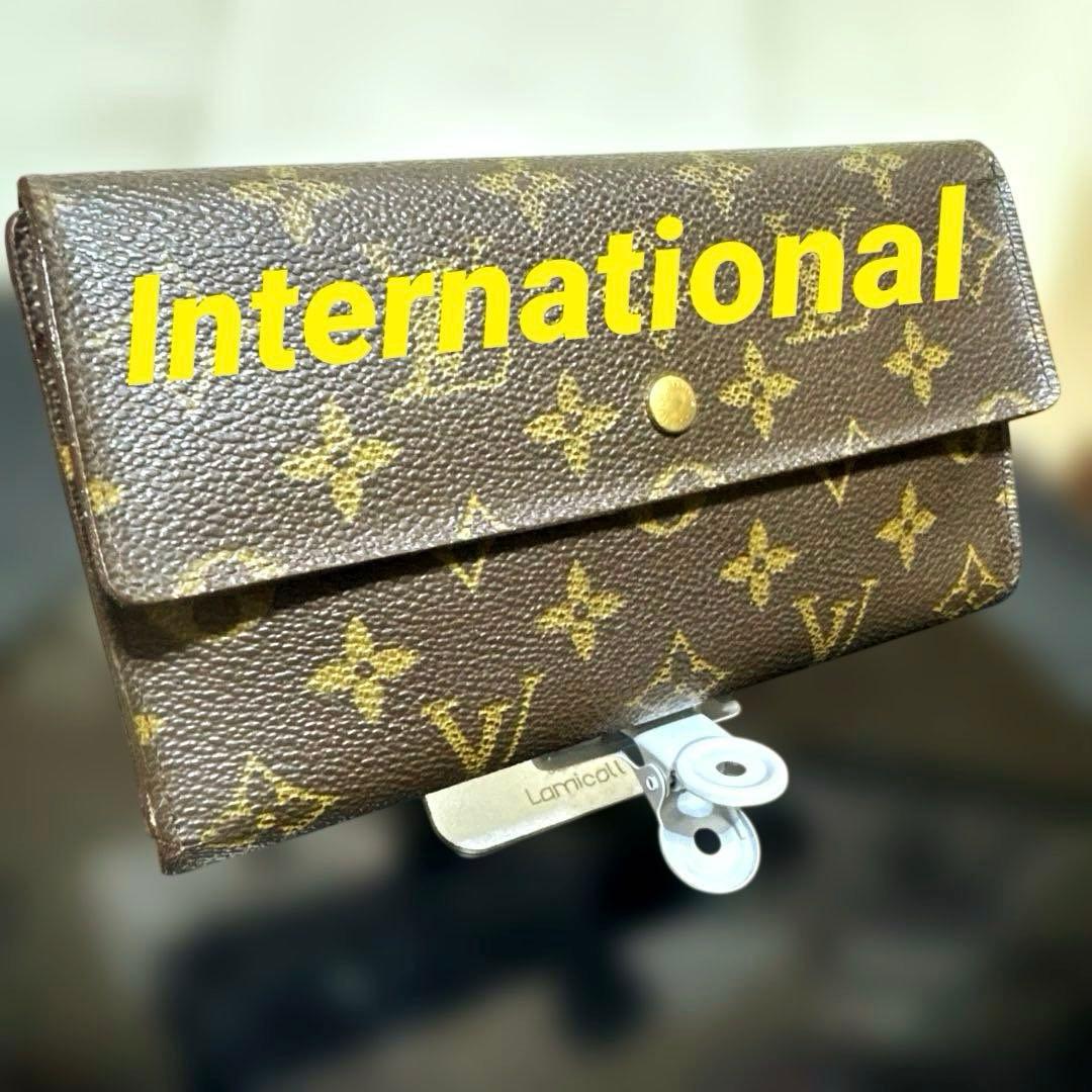 ⑦★美品♪モノグラム 三つ折り長財布