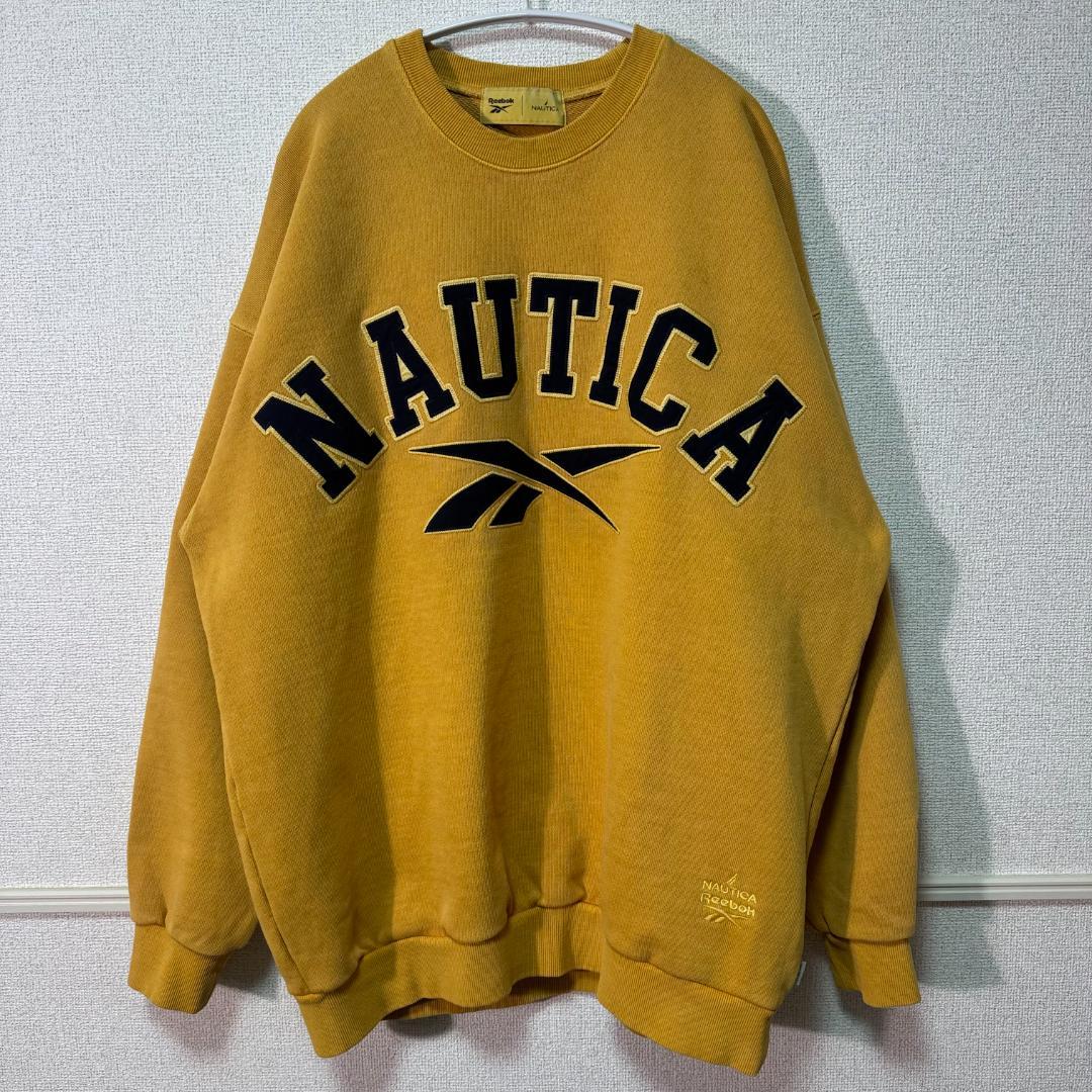 完売品 Reebok × NAUTICA コラボ 限定アーチロゴ スウェットXL