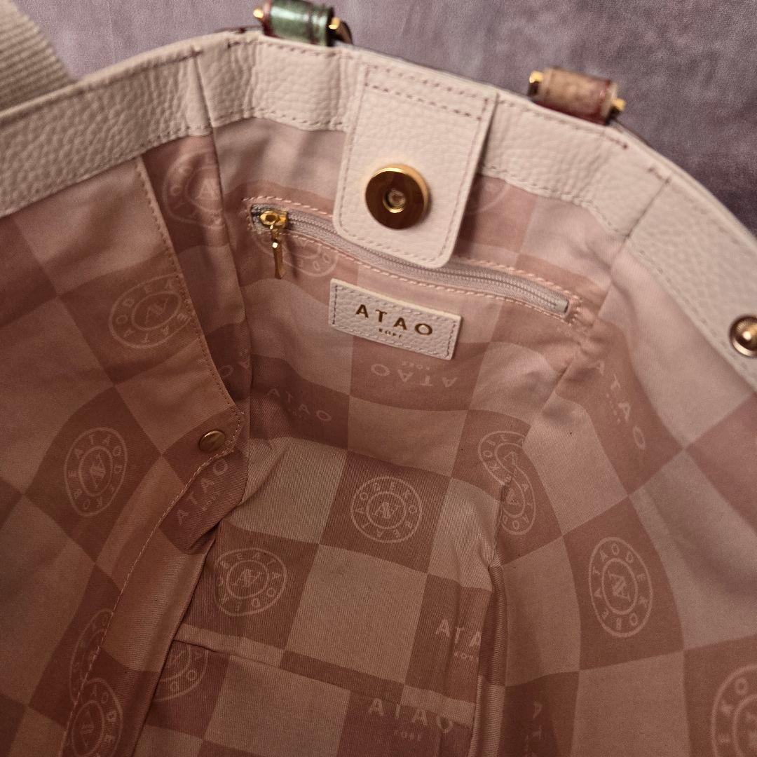 美品 ATAO アタオ バタフライ 2wayバッグ ヴィトロ 金具