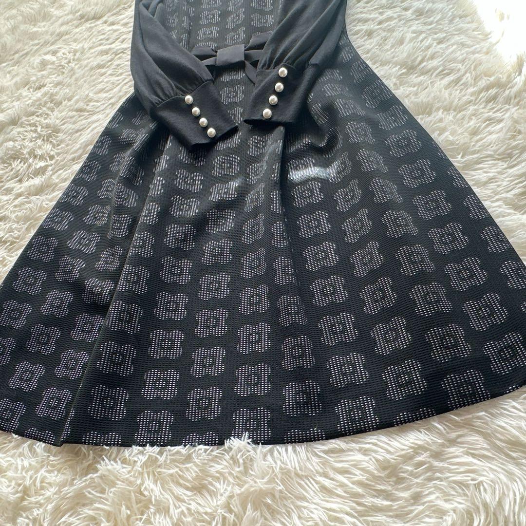 極美品 M’S GRACY エムズグレイシー リボン ワンピース 38