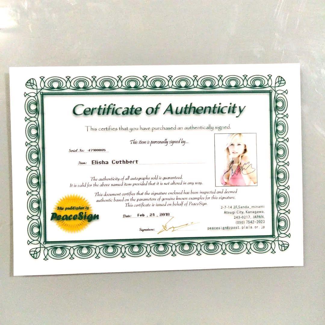 エリシャ・カスバード直筆サイン入り超大型写真‥24-TWENTY FOUR-