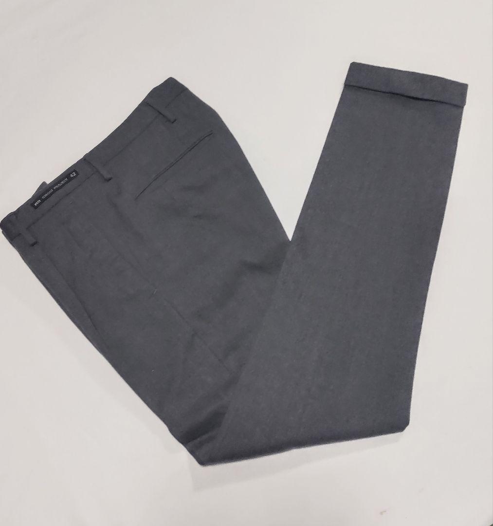 「美品」 PT01 PT TORINO グレー ウール スラックス 42 S