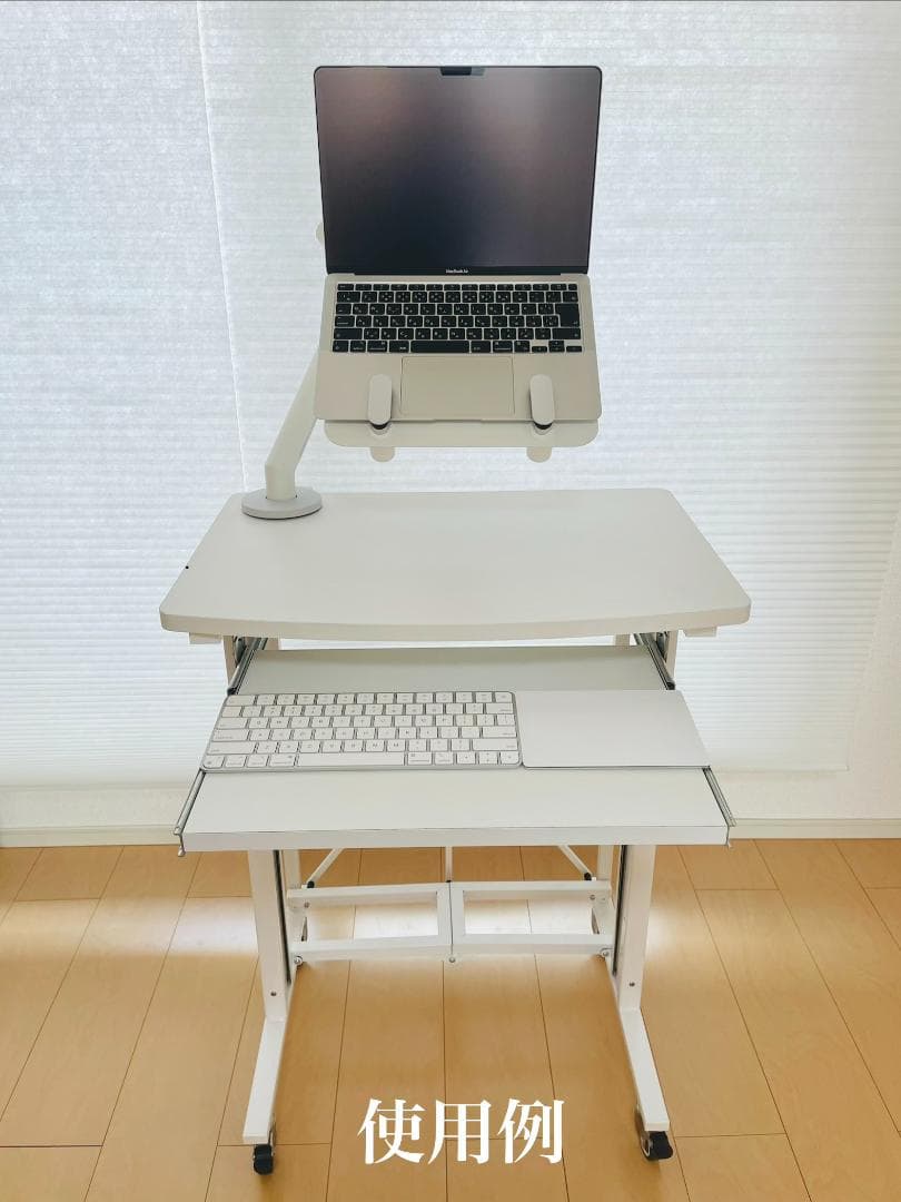 E-WIN 折りたたみスタンディングデスク　キーボードスライダー付