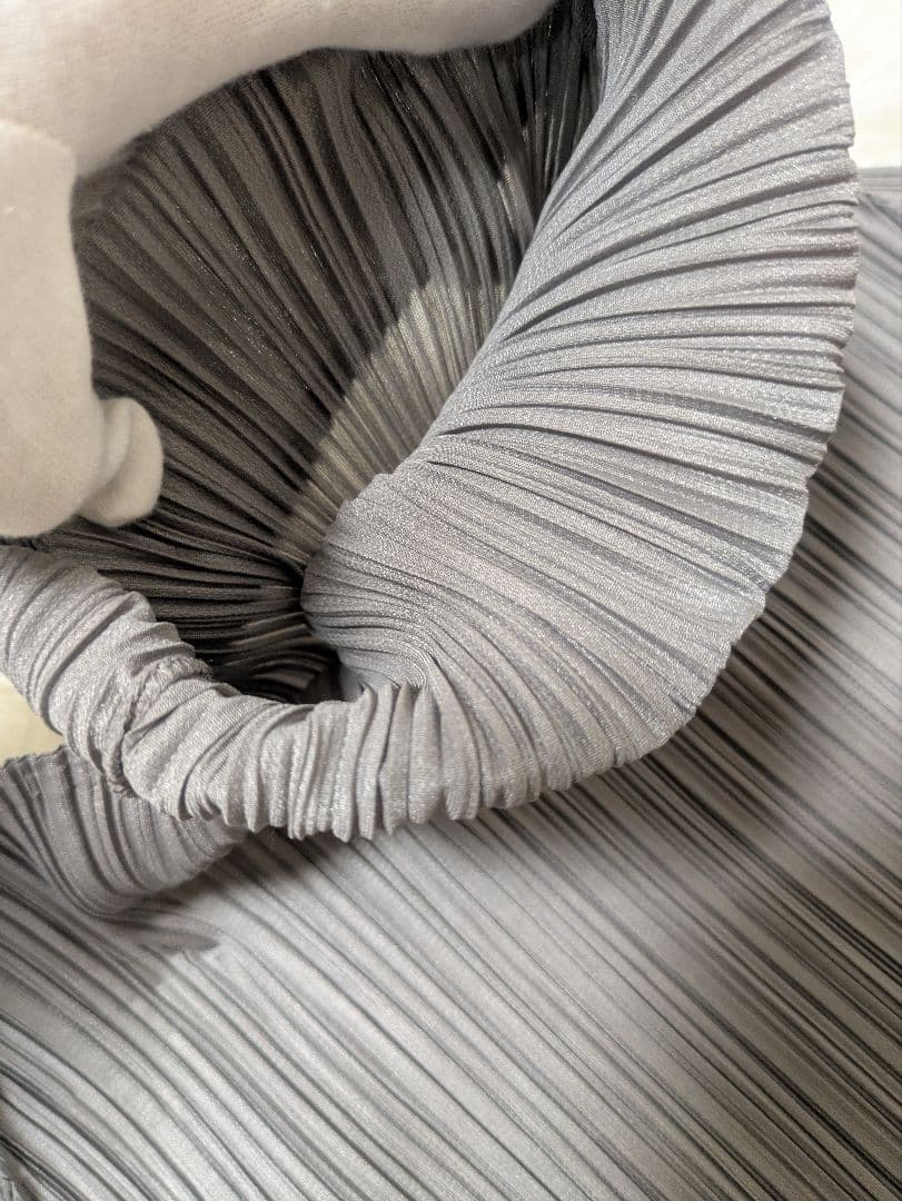 PLEATS PLEASE ハイネック グレー 長袖 プリーツプリーズ 3
