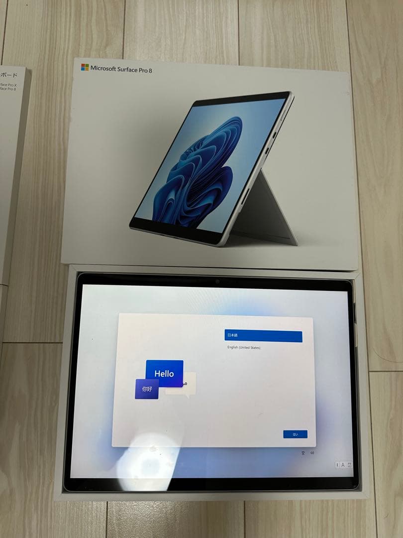 Microsoft Surface® Pro 8とスリムペン2付きキーボード箱有