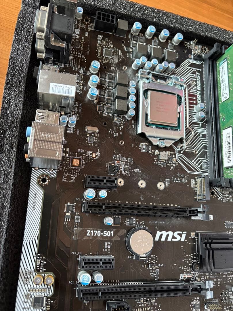 I7-6700k MSI Z170-S01 マザーボード DDR4メモリ16G